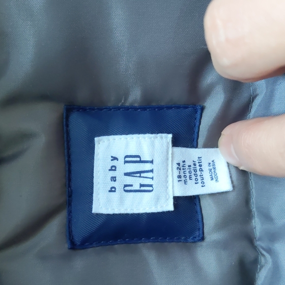 Baby Gap Warmest Snorkel Down Parka, 18-24 months, Comet Blue - Picture 3 of 6